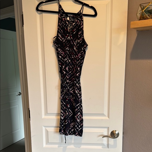 Banana Republic Blue Pink Halter Dress - Picture 1 of 9